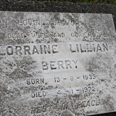 BERRY Lorraine Lillian 1939-1972
