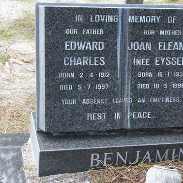 BENJAMIN Edward Charles 1912-1997 &amp; Johan Eleanor EYSSEN 1931-1996