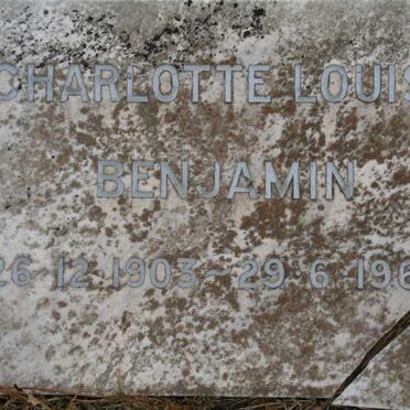 BENJAMIN Charlotte Louisa 1903-1963