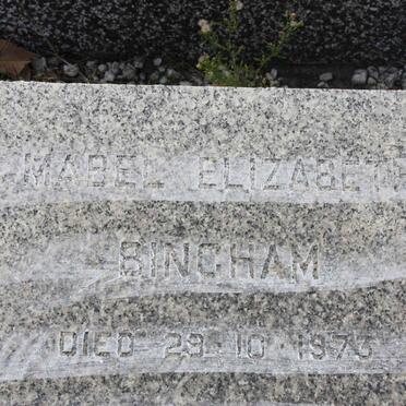 BINGHAM Mabel Elizabeth  -1973