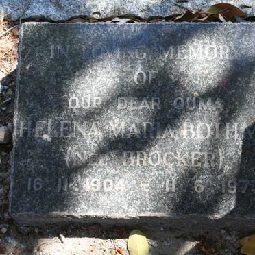 BOTHMA Helena Maria nee BROCKER 1904-1973