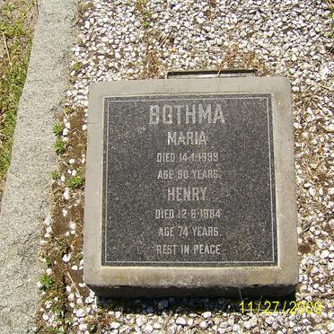 BOTHMA Henry -1984 &amp; Maria -1999