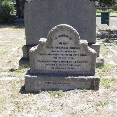 BOWLEY Henry Uriah Benjamin -1935 &amp; Margaret Annie LARKIN -1949