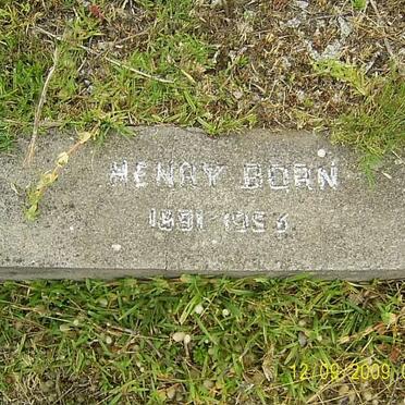 BORN Henry 1891-1953
