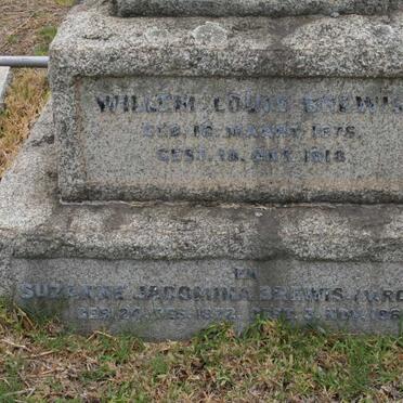 BREWIS Willem Louis 1875-1918 &amp; Suzanne Jacomina V. ROOYEN 1872-1961