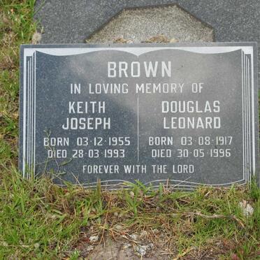 BROWN Douglas Leonard 1917-1996 :: BROWN Keith Joseph 1955-1993
