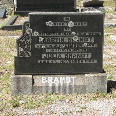 BRANDT Martin -1946 &amp; Julia -1964