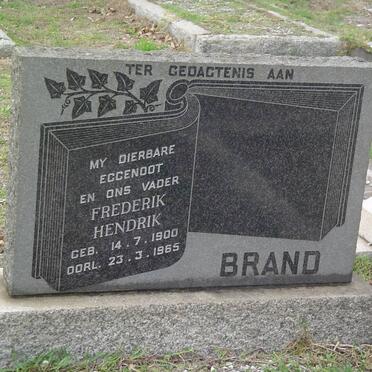 BRAND Frederik Hendrik 1900-1965