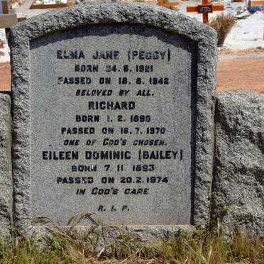 BROUGHAM Richard 1890-1970 &amp; Eileen Dominic BAILEY 1893-1974 :: BROUGHAM Elma Jane 1921-1942