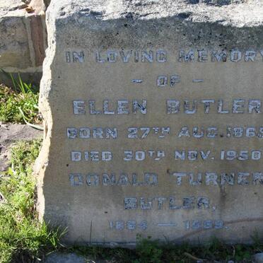 BUTLER Donald Turner 1864-1959 &amp; Ellen 1865-1950