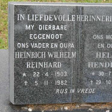 BUHR Heinrich Wilhelm Reinhard 1903-1982 &amp; Helen Hendrina 1910-2003