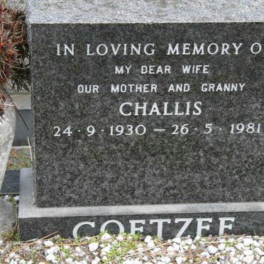 COETZEE Challis 1930-1981
