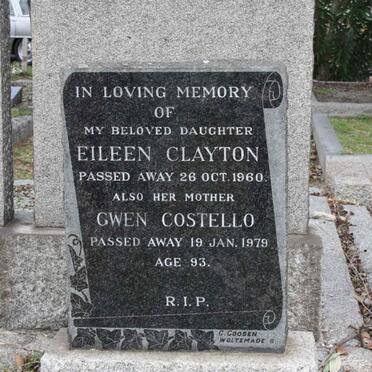 COSTELLO Gwen -1979 :: CLAYTON Eileen -1960