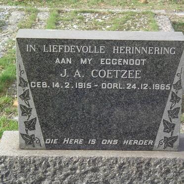COETZEE J.A. 1915-1965