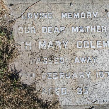 COLEMAN Ruth Mary -1976