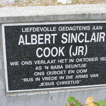 COOK Albert Sinclair -1923