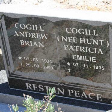 COGILL Andrew Brian 1934-1999 &amp; Patricia Emilie HUNT 1935-