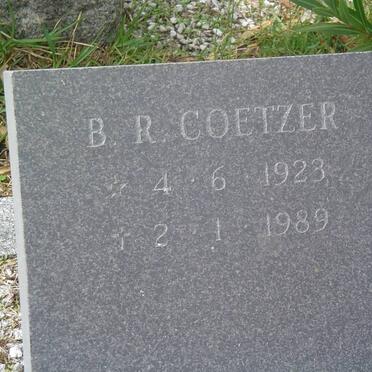 COETZER B.R. 1923-1989