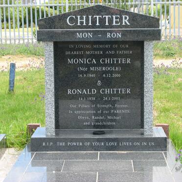CHITTER Ronald 1938-2003 &amp; Monica MISEROOLE 1940-2000