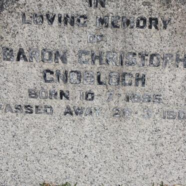 CNOBLOCH Baron Christoph 1895-1962