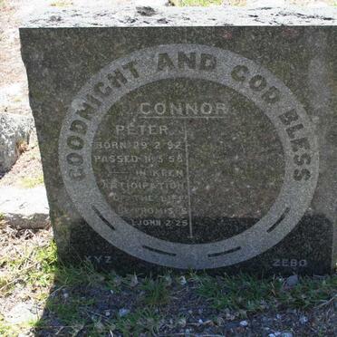 CONNOR Peter 1892-1958