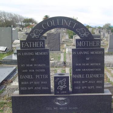 COLLINET Daniel Peter 1889-1966 &amp; Mable Elizabeth 1892-1980