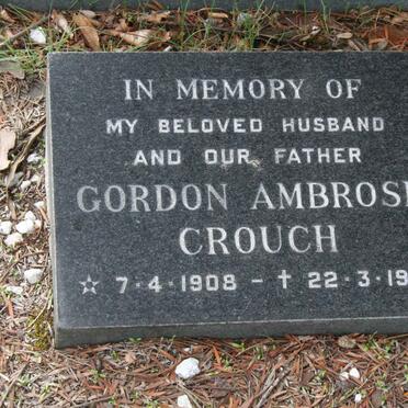 CROUCH Gordon Ambrose 1908-1979