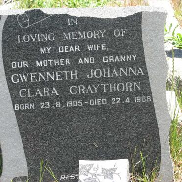 CRAYTHORN Gwenneth Johanna Clara 1905-1968