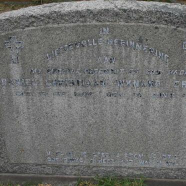 CRONJE Daniel Christiaan Wynand 1904-1955