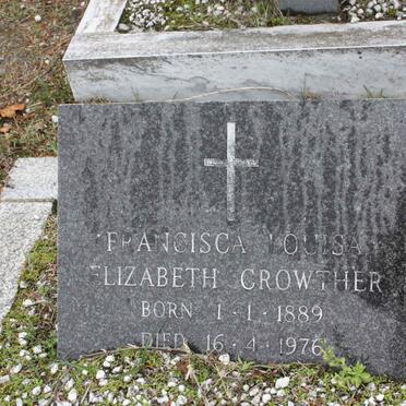 CROWTHER Francisca Louisa Elizabeth 1889-1976