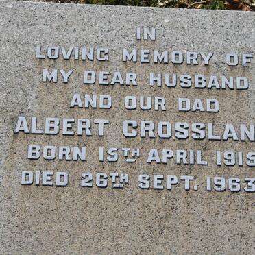 CROSSLAND Albert 1915-1963