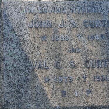 CURTIS John J.S. 1889-1948 :: CURTIS Val E.S. 1873-1931