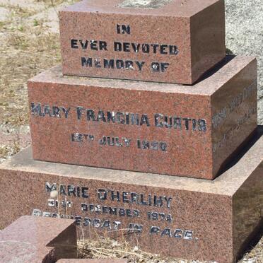 CURTIS Mary Francina -1950 :: O’HERLIHY Marie -1974