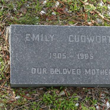 CUDWORTH Emily 1905-1985 :: CUDWORTH Clarence Patrick 1934-2005 :: CUDWORTH Shaun Henry 1967-1980