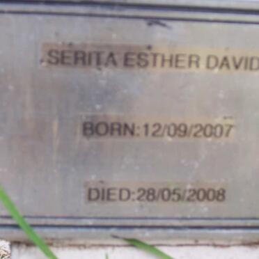 DAVIDS Serita Esther 2007-2008