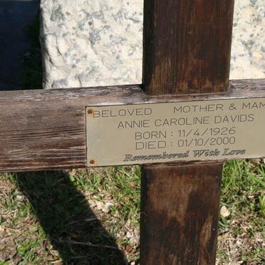 DAVIDS Annie Caroline 1926-2000