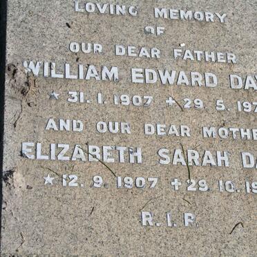 DAVIS William Edward 1907-1971 &amp; Elizabeth Sarah 1907-1973