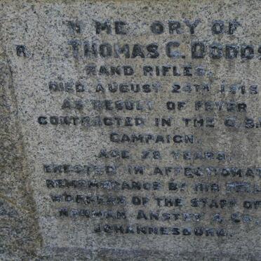 DODDS Thomas C. -1915