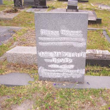 DRIVER Owen 1883-1965 &amp; Elsie Marguerite KING 1893-1976