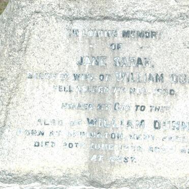 DUNN William -19?? &amp; Jane Sarah -1930