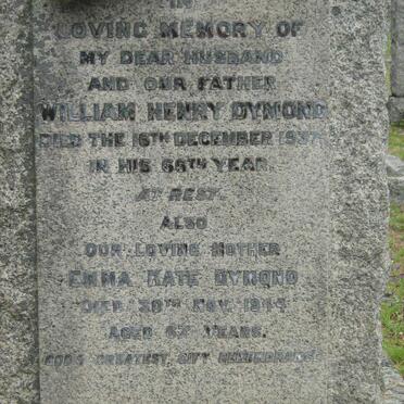 DYMOND William Henry -1937 &amp; Emma Kate -1944