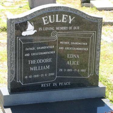 EULEY Theodore William 1919-2001 &amp; Edna Alice 1919-1992