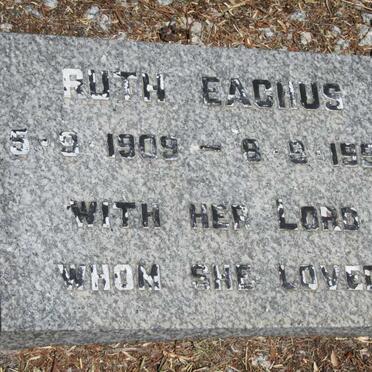 EACHUS Ruth 1909-1992