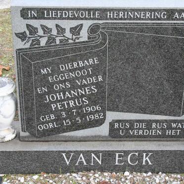 ECK Johannes Petrus, van 1906-1982 