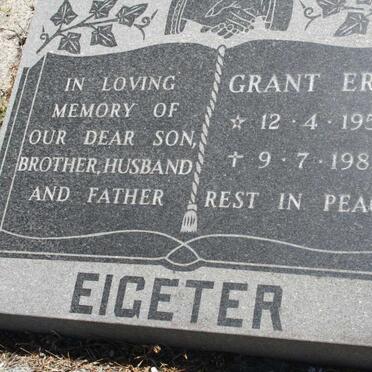EIGETER Grant Eric 1955-1982