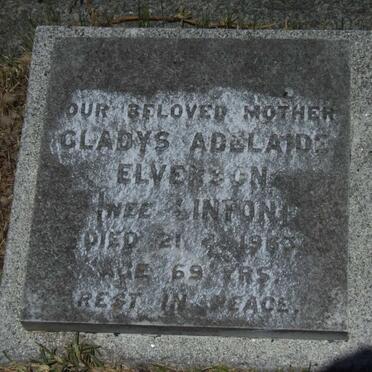 ELVERSON Gladys Adelaide nee LINTON -1963