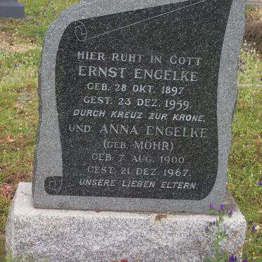 ENGELKE Ernst 1897-1959 &amp; Anna MÖHR 1900-1967