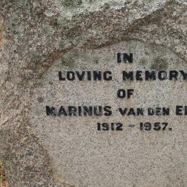 ENDE Marinus, van den 1912-1957