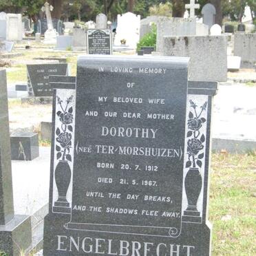 ENGELBRECHT Dorothy nee TER'MORSHUIZEN 1912-1967