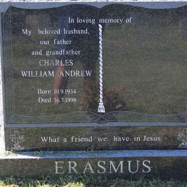 ERASMUS Charles William Andrew 1934-1998